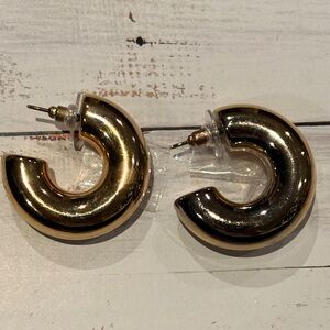 Chunky Gold Hoop Earrings